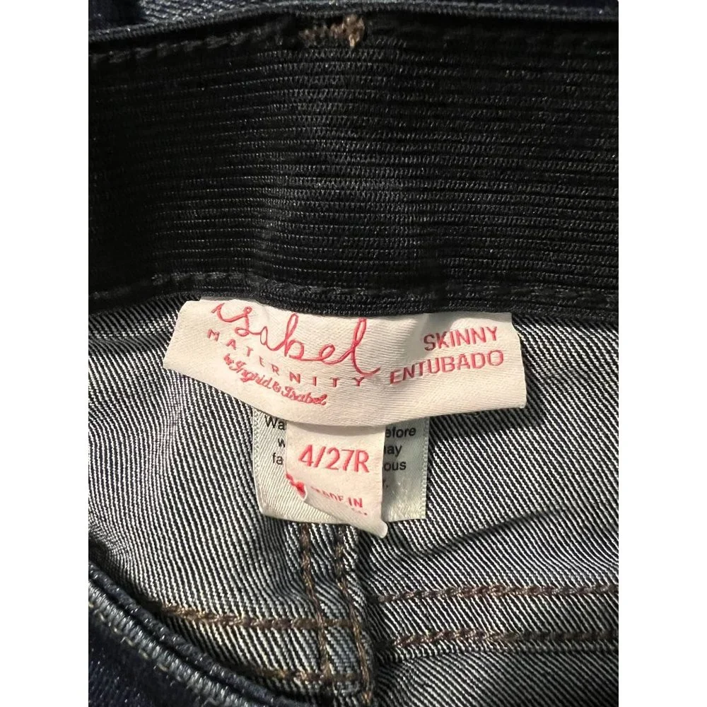 Ingrid Isabel Maternity Jeans Skinny Dark Wash Size 4/27 - Picture 3 of 3